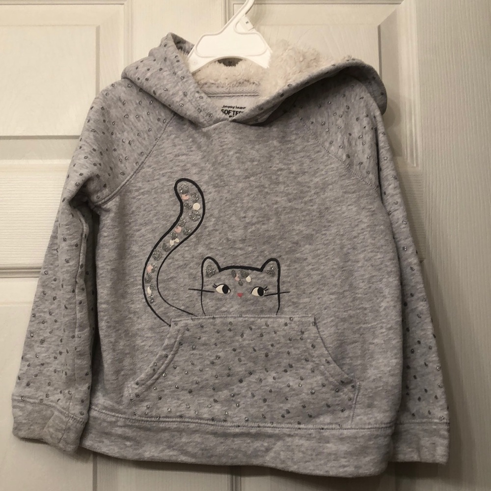 Jumping beans 5T kitty cat hoodie